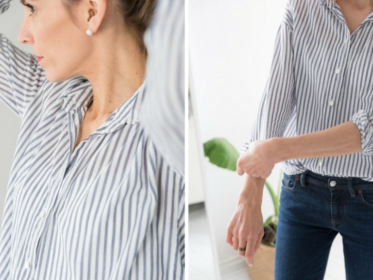 La chemise rayée bleue - Le Dressing Idéal