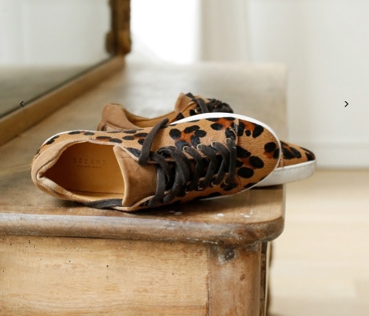 sezane basket leopard