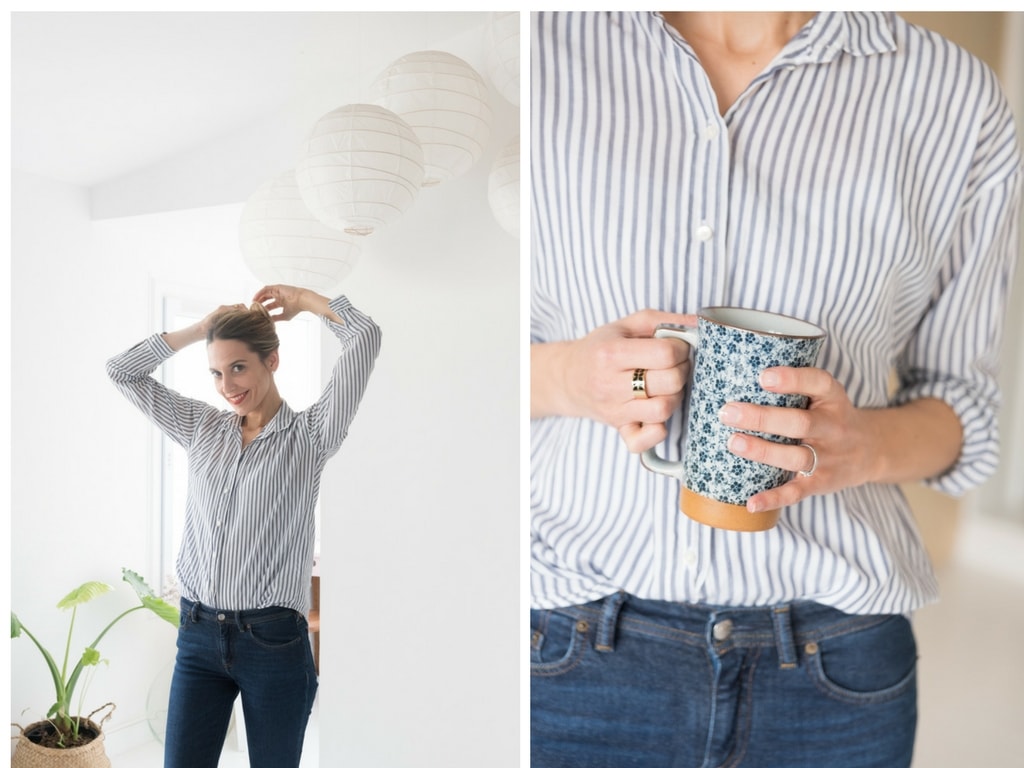 La chemise rayée bleue - Le Dressing Idéal